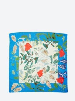 TOAST - Foliage Print Bandana in Putty and Cornflower