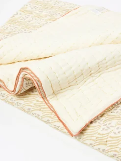 TOAST - Harvest Block Print Quilt in Sand and Hellebore