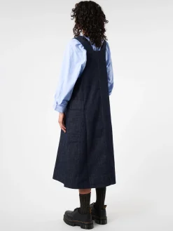 TOAST - Indigo Denim Pinafore Dress