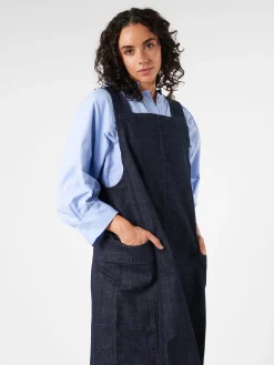 TOAST - Indigo Denim Pinafore Dress