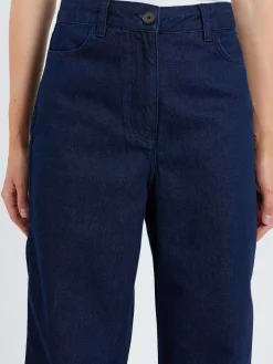 TOAST - Indigo Denim Slim Leg Trousers