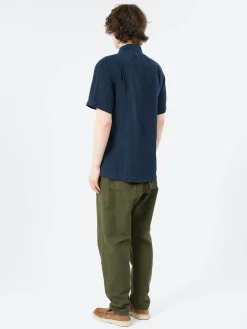 TOAST - Linen Short Sleeve Shirt in Slate