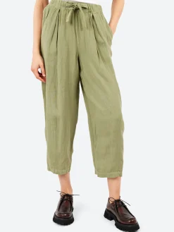 TOAST - Minako Garment Dyed Linen Trousers in Light Sage