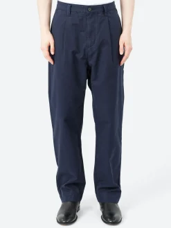 TOAST - Otto Pleat Trousers in Navy