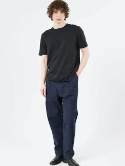 TOAST - Theo Short Sleeve Tee in Carbon Black