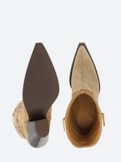 TORAL - 12371 in Beige Suede and Taupe Pa