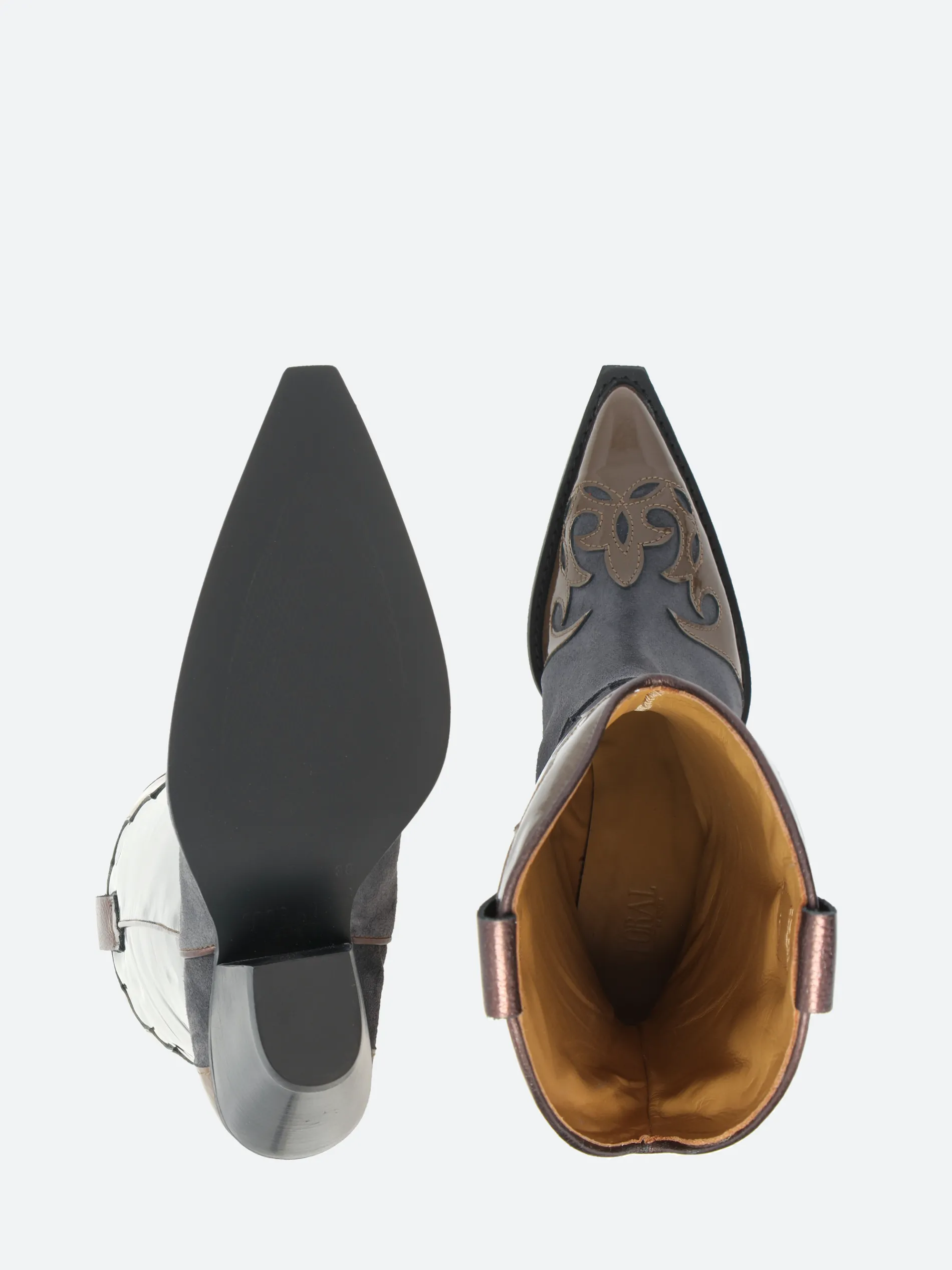 TORAL - 12357 in Brn Pat and Gry Sue and Black