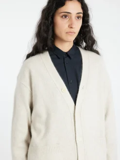 Toujours - V-Neck Cardigan in Natural