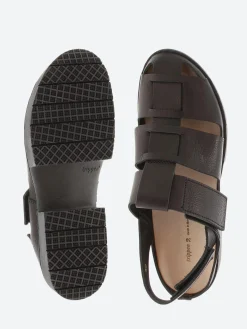 Trippen - Sport Arcade Fisherman Sandals in Black Waw