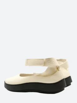 Trippen - Swan Lake in White with Black Sole