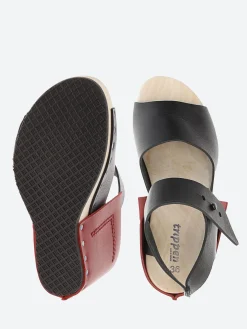 Trippen - Wood Stand in Black and Red