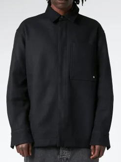 Études - Picture Wool Shirt in Black