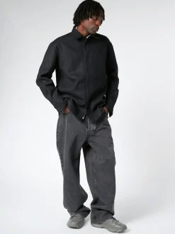 Études - Picture Wool Shirt in Black