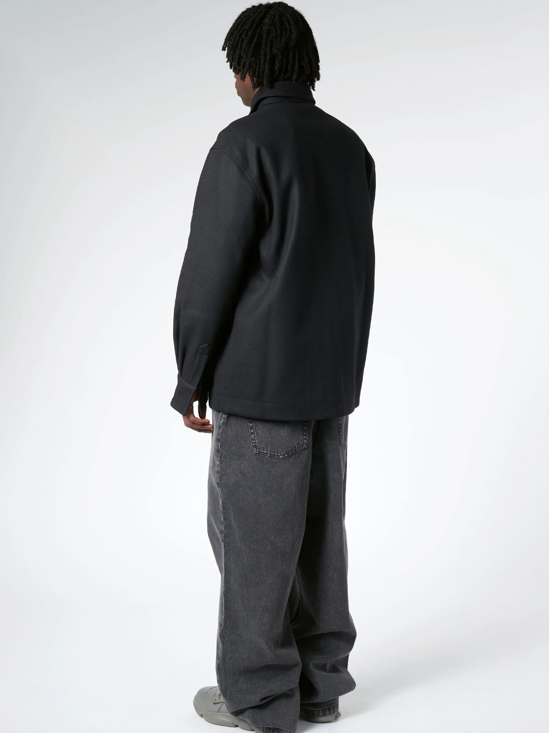 Études - Picture Wool Shirt in Black