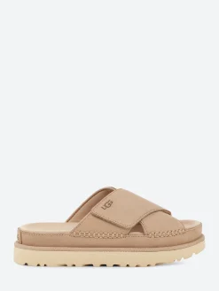 Ugg - Goldenstar Cross Slide in Driftwood