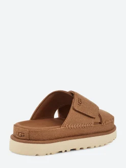 Ugg - Goldenstar Cross Slide in Chestnut