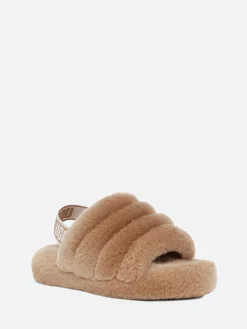 Ugg - Kid's Fluff Yeah Slide in Chestnut