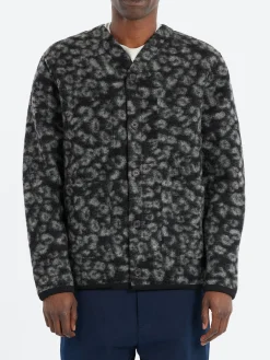 Universal Works - Cardigan in Black and Charcoal