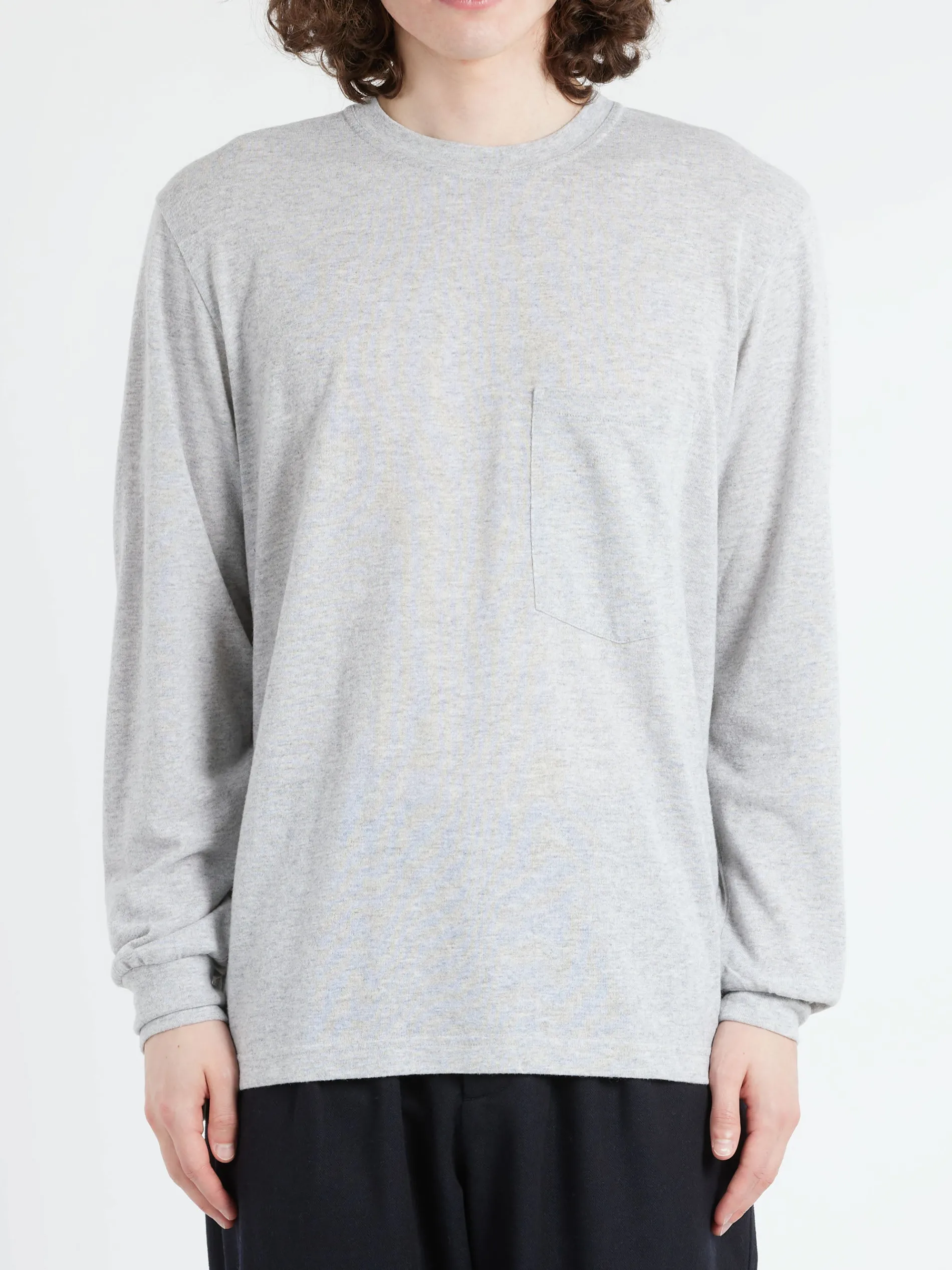 Universal Works - Loose L/S Tee in Grey Marl