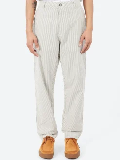 Universal Works - Military Chino in Grey Derby Stripe