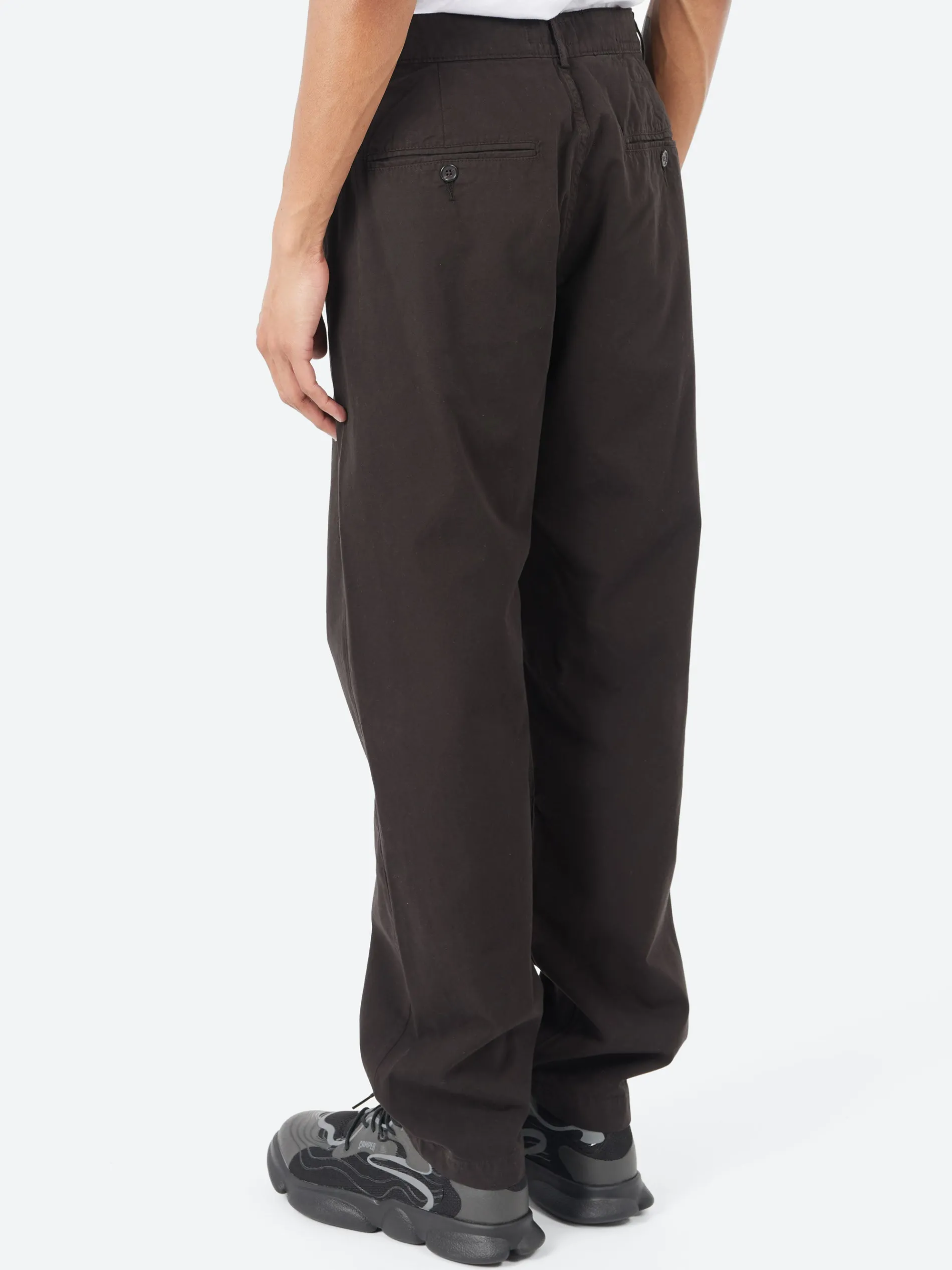 Universal Works - Military Chino in Licorice Summer Canvas