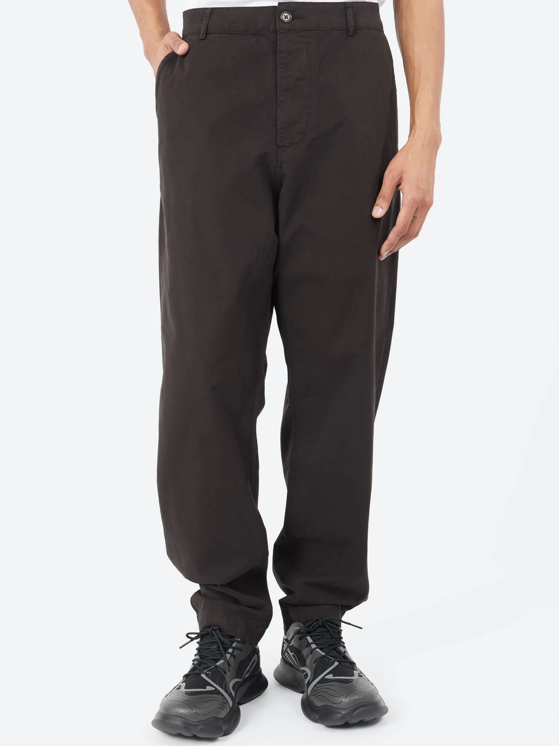 Universal Works - Military Chino in Licorice Summer Canvas