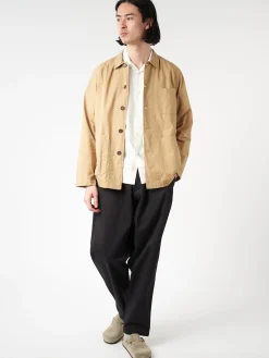 Universal Works - Pleated Track Pant in Black