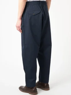 Universal Works - Pleated Track Pant in Navy