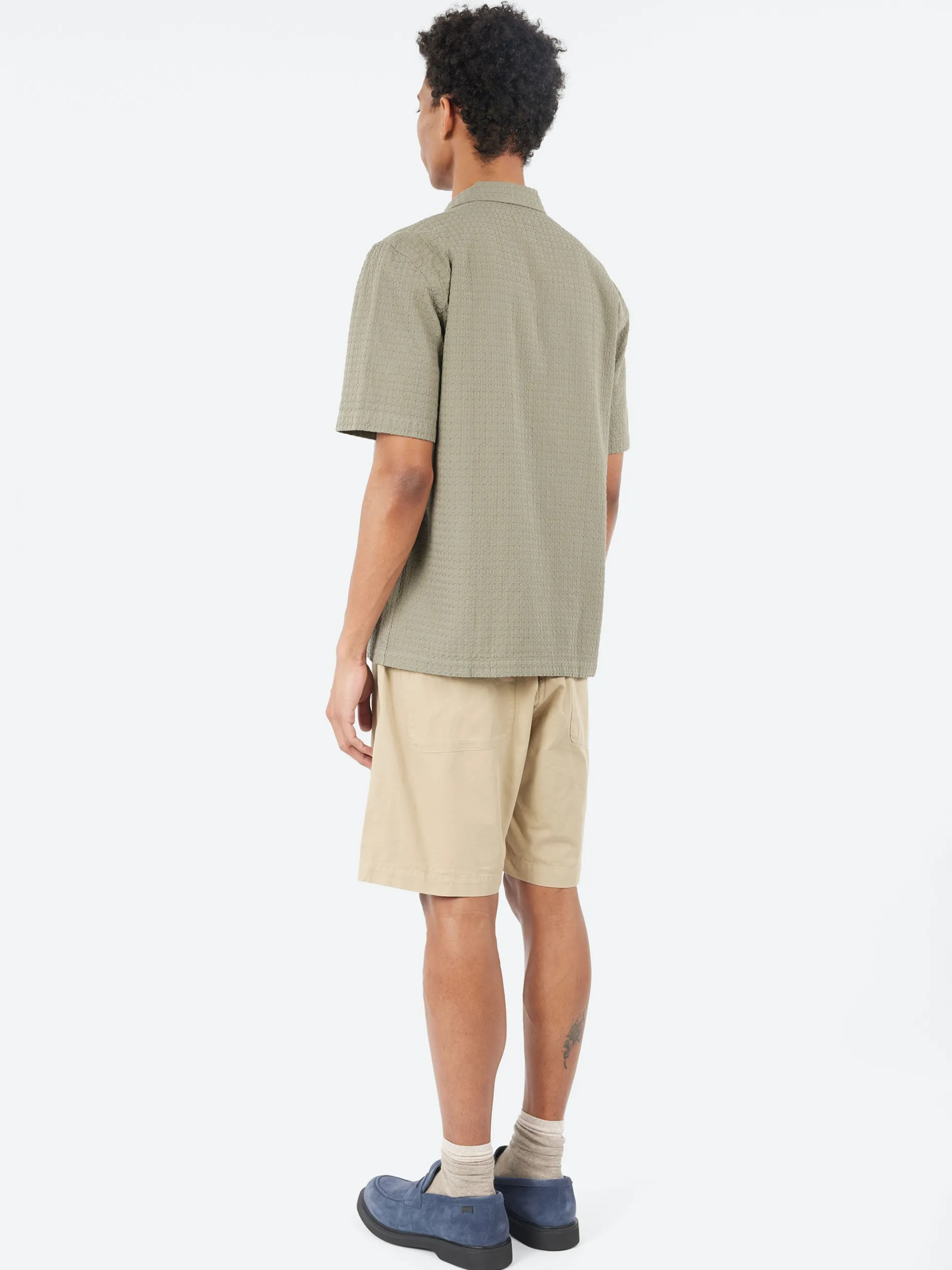 Universal Works - Road Shirt in Olive Delos