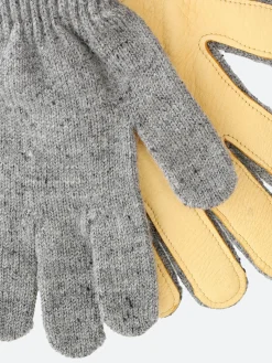 Upstate Stock - Full Finger Gloves in Grey Tweed