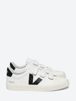 Veja - Recife ChromeFree Leather in White and Black