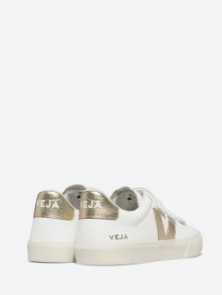 Veja - Recife ChromeFree Leather in White and Platine