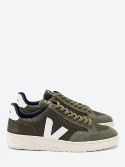 Veja - V-12 B-Mesh in Olive and White