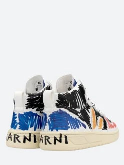 Veja - V-15 Leather Marni in Black