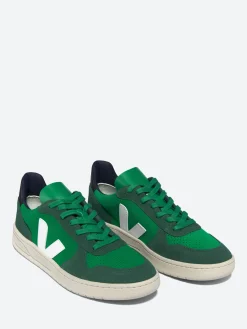 Veja - V-10 Suede Emeraude Pierre Black