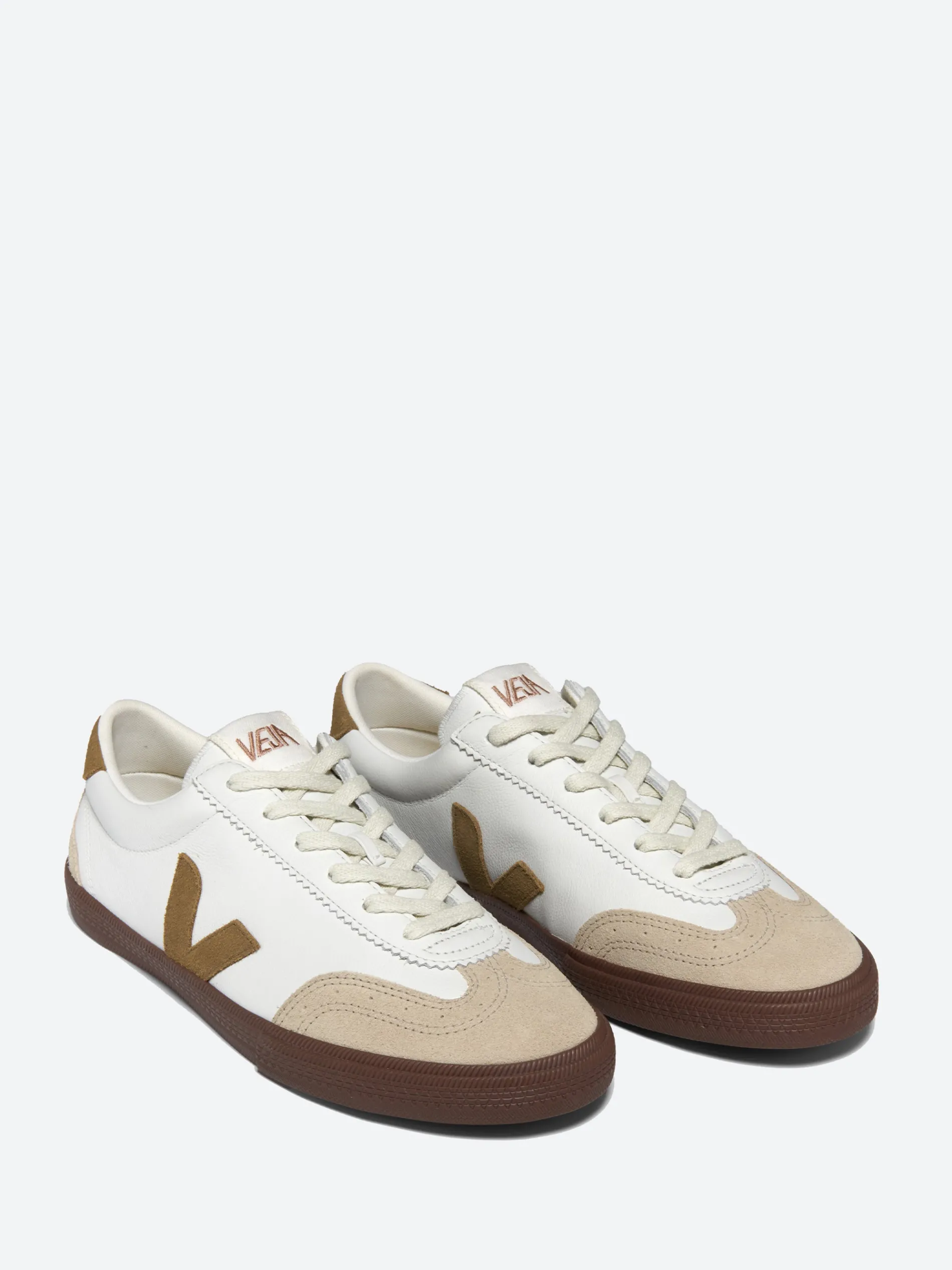 Veja - Volley Leather White Tent Bark