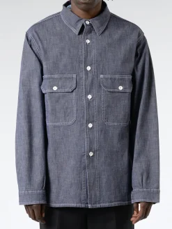 Vetra - Chambray Shirt in Washed Denim