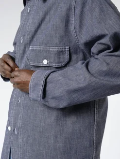 Vetra - Chambray Shirt in Washed Denim