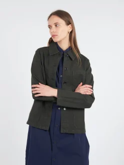 Vetra - Women's No. 4 Workwear Jacket in Dark Khaki