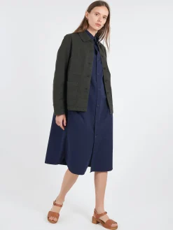 Vetra - Women's No. 4 Workwear Jacket in Dark Khaki