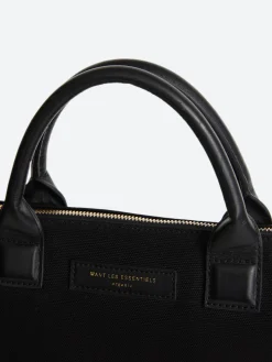 WANT Les Essentiels - Mini O'Hare Tote in Black Cotton
