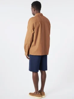 Wax London - Artist Overshirt in Toffee