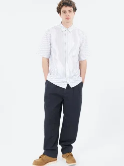 Wax London - Kew Short Sleeve Shirt in White