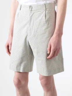 Wax London - Linton Pleat Short in Ecru