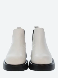 Wonders - B-8204 Chelsea Boot in White and Black