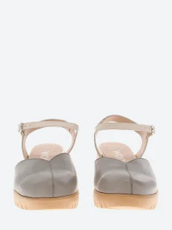 Wonders - C-33237 Wedge Sandal in Grey and White Sauvage