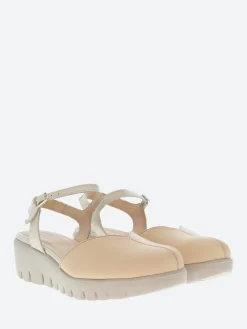 Wonders - C-33237 Wedge Sandal in Natural and White