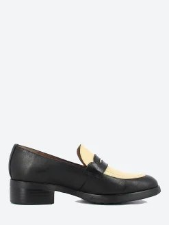 Wonders - D-9320 Loafer in Black/White