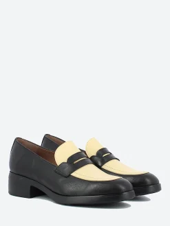 Wonders - D-9320 Loafer in Black/White