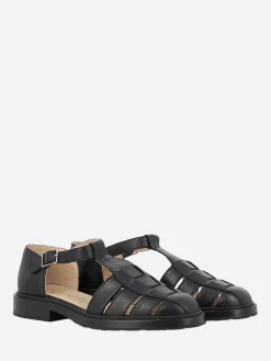 Wonders - Fisherman Sandal in Black